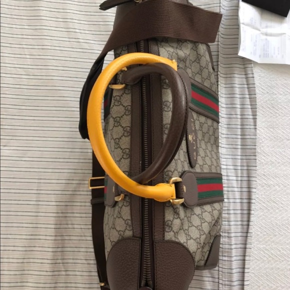 Gucci soft GG  Supreme duffle bag with web - Picture 5 of 6